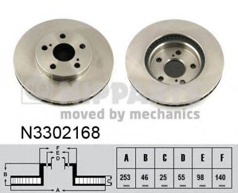 NIPPARTS N3302168 гальмівний диск