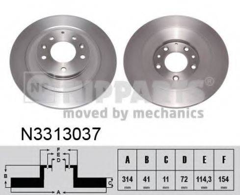 NIPPARTS N3313037 гальмівний диск