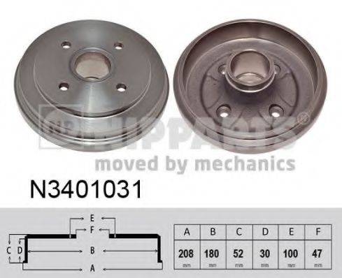 NIPPARTS N3401031 Гальмівний барабан