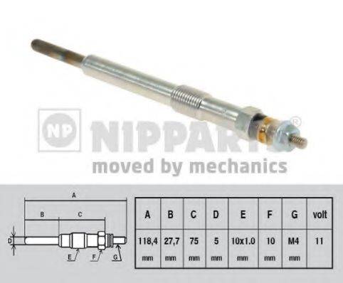 NIPPARTS N5718004 Свічка розжарювання