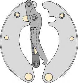 MGA K500913 Комплект гальм, барабанний гальмівний механізм