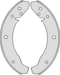 MGA K547556 Комплект гальм, барабанний гальмівний механізм