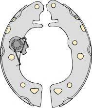 MGA PM640924 Комплект гальм, барабанний гальмівний механізм