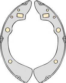 MGA M648 Комплект гальмівних колодок