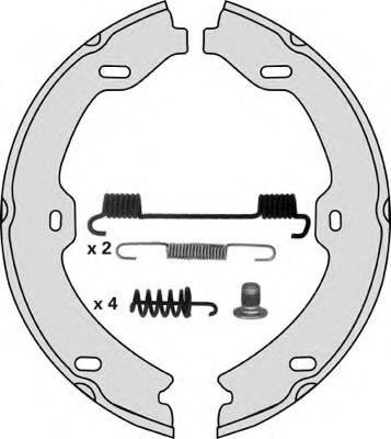 MGA M872R Комплект гальмівних колодок, стоянкова гальмівна система
