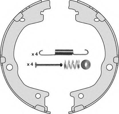 MGA M887R Комплект гальмівних колодок, стоянкова гальмівна система