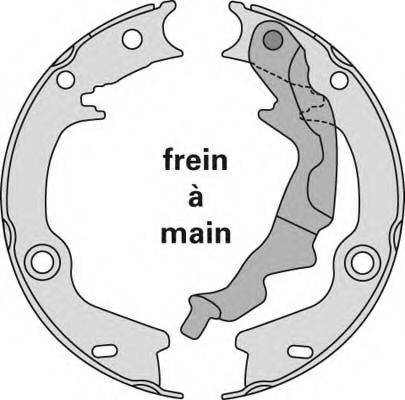 MGA M901 Комплект гальмівних колодок, стоянкова гальмівна система