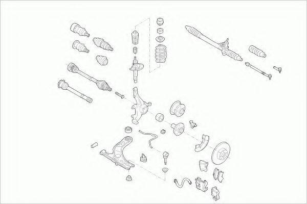 ZF PARTS VWGOLFFZ004 Рульове управління; Підвіска колеса