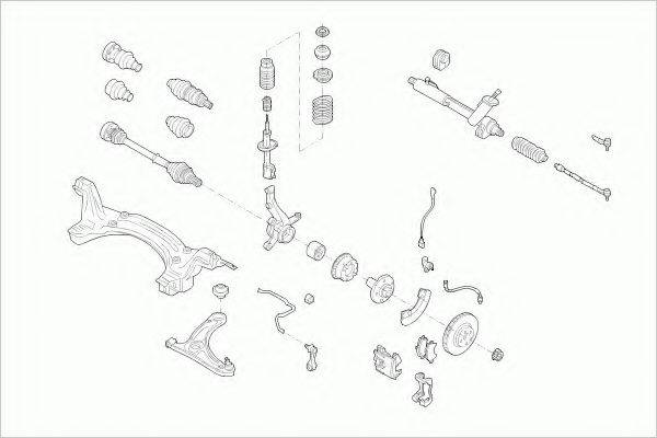 ZF PARTS VWLUPOFZ004 Рульове управління; Підвіска колеса