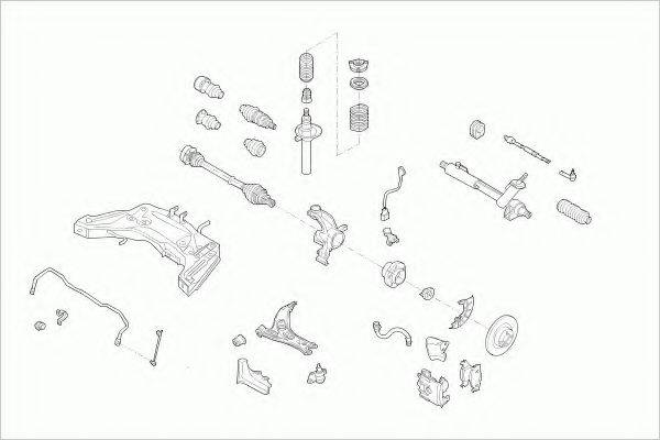 ZF PARTS VWPOLOFZ006 Рульове управління; Підвіска колеса