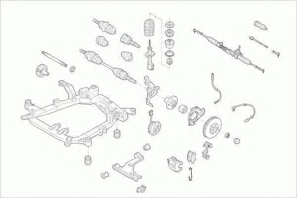 ZF PARTS OPELASTRAFZ018 Рульове управління; Підвіска колеса