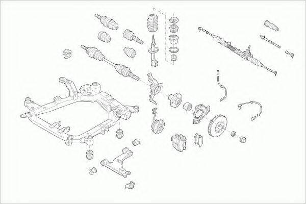 ZF PARTS OPELASTRAFZ035 Рульове управління; Підвіска колеса