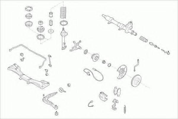 ZF PARTS BMW3FZ005 Рульове управління; Підвіска колеса