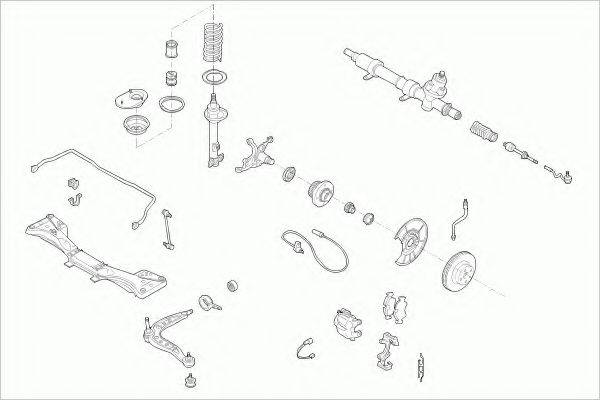 ZF PARTS BMW3COUFZ004 Рульове управління; Підвіска колеса