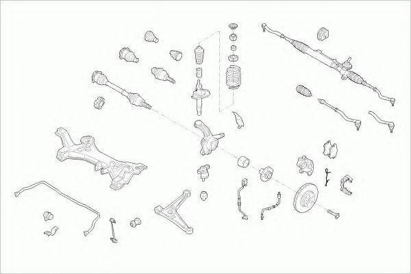 ZF PARTS FORDGALAXFZ004 Рульове управління; Підвіска колеса