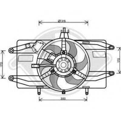 DIEDERICHS 3485116 Вентилятор, охолодження двигуна