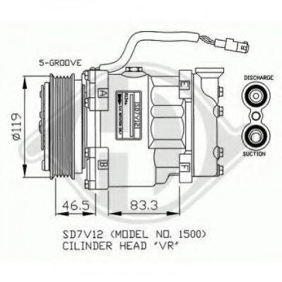 DIEDERICHS 7421000 Компресор, кондиціонер