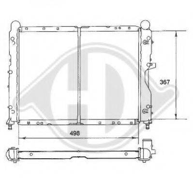 DIEDERICHS 8100103 Радіатор, охолодження двигуна