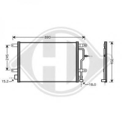 DIEDERICHS 8101701 Конденсатор, кондиціонер