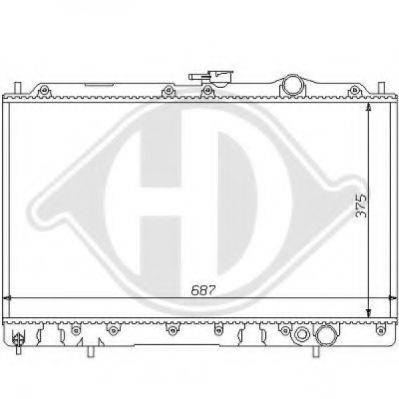 DIEDERICHS 8122114 Радіатор, охолодження двигуна