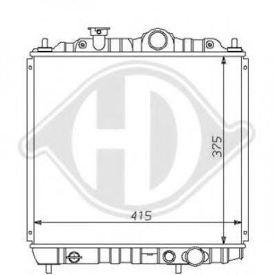 DIEDERICHS 8122123 Радіатор, охолодження двигуна