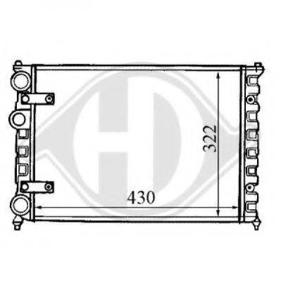 DIEDERICHS 8133103 Радіатор, охолодження двигуна