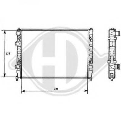 DIEDERICHS 8138141 Радіатор, охолодження двигуна