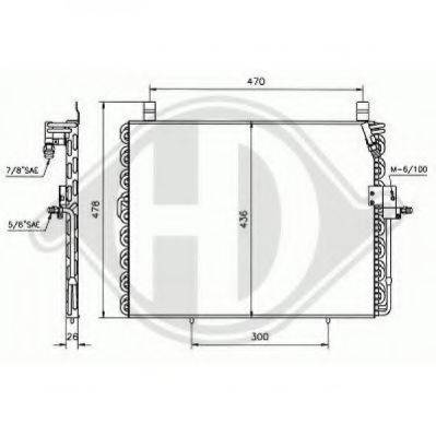 DIEDERICHS 8161200 Конденсатор, кондиціонер