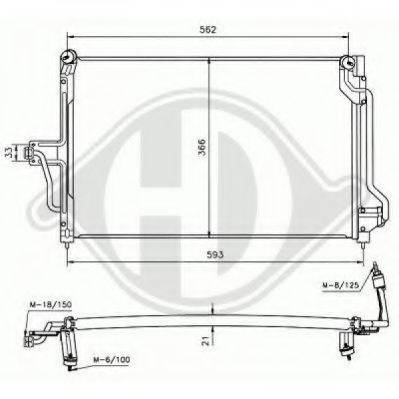 DIEDERICHS 8180400 Конденсатор, кондиціонер