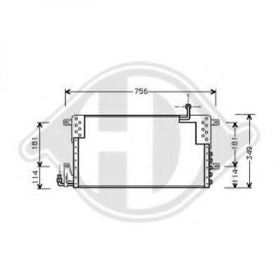 DIEDERICHS 8224400 Конденсатор, кондиціонер