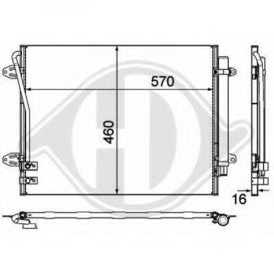 DIEDERICHS 8224801 Конденсатор, кондиціонер