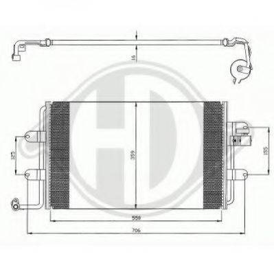 DIEDERICHS 8226500 Конденсатор, кондиціонер