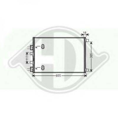 DIEDERICHS 8446402 Конденсатор, кондиціонер