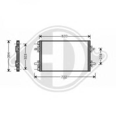 DIEDERICHS 8449001 Конденсатор, кондиціонер