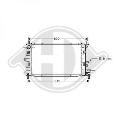DIEDERICHS 8502083 Радіатор, охолодження двигуна