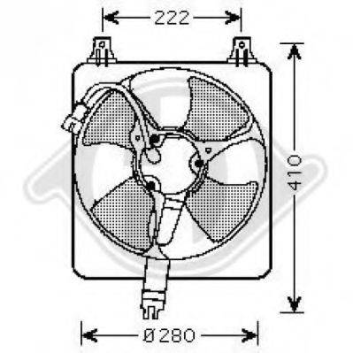 DIEDERICHS 8521651 Вентилятор, конденсатор кондиціонера