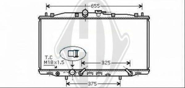 DIEDERICHS 8521907 Радіатор, охолодження двигуна