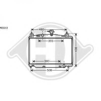 DIEDERICHS 8560502 Радіатор, охолодження двигуна