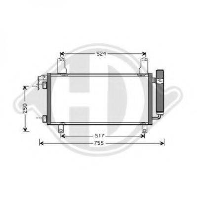 DIEDERICHS 8562510 Конденсатор, кондиціонер