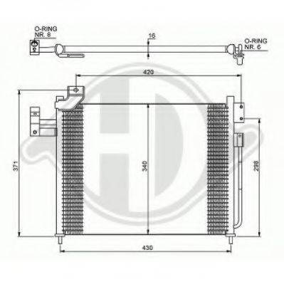 DIEDERICHS 8568001 Конденсатор, кондиціонер