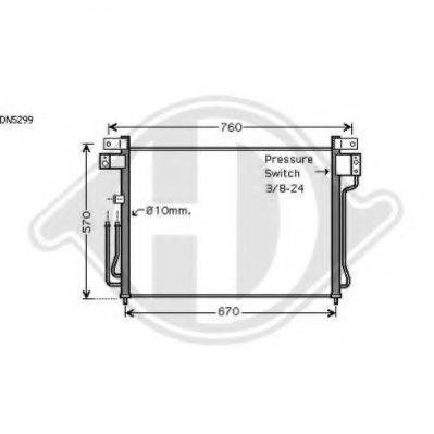 DIEDERICHS 8608303 Конденсатор, кондиціонер