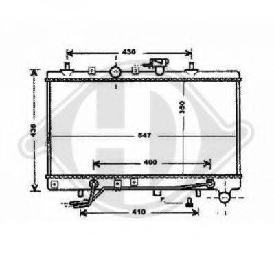 DIEDERICHS 8654106 Радіатор, охолодження двигуна