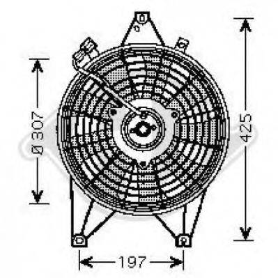 DIEDERICHS 8658016 Вентилятор, охолодження двигуна