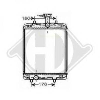 DIEDERICHS 8660008 Радіатор, охолодження двигуна