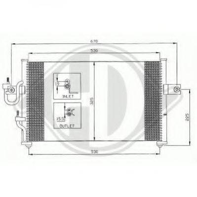 DIEDERICHS 8683000 Конденсатор, кондиціонер