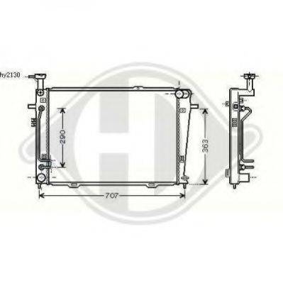 DIEDERICHS 8686008 Радіатор, охолодження двигуна