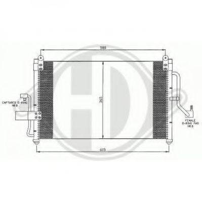 DIEDERICHS 8691105 Конденсатор, кондиціонер