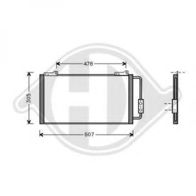 DIEDERICHS 8703000 Конденсатор, кондиціонер