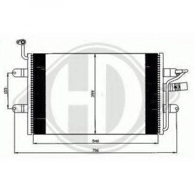 DIEDERICHS 8742400 Конденсатор, кондиціонер