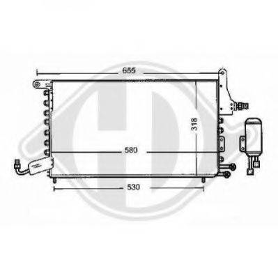 DIEDERICHS 8743000 Конденсатор, кондиціонер